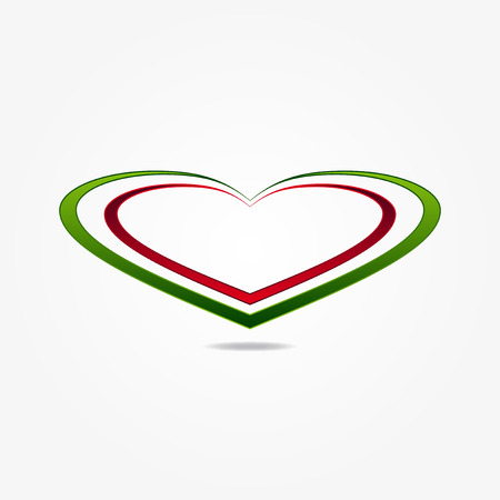 Graphic design with the colors of the Italian flagのイラスト素材