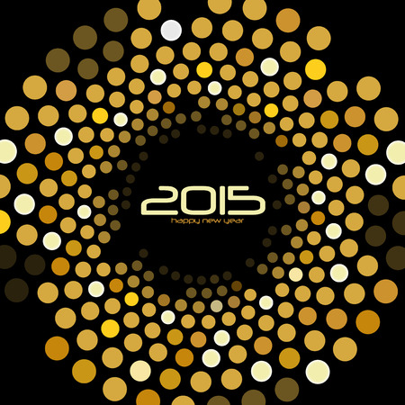 Abstract Background - Happy New Year 2015のイラスト素材
