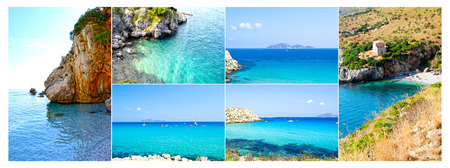 Sicily - the beautiful coast with crystal clear seaの写真素材