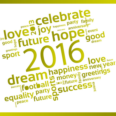 Abstract Background - Happy New Year 2016のイラスト素材
