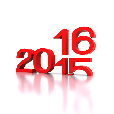 Here comes the new year ... 2016 - 3Dの写真素材