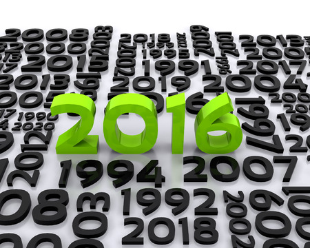 3D illustration - a wish for the new year, 2016