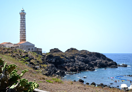 Wonderful rocky coast of the island of Ustica - Sicilyの写真素材