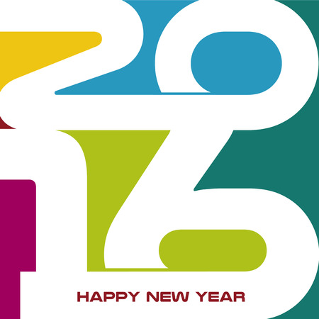 Abstract Background  Happy New Year 2016のイラスト素材