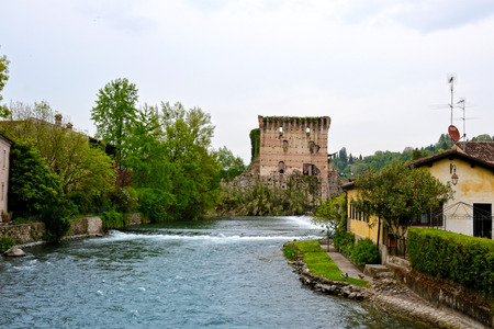 Borghetto, beautiful village in the Veneto - Italyの写真素材