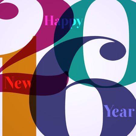 Abstract Background - Happy New Year 2016のイラスト素材