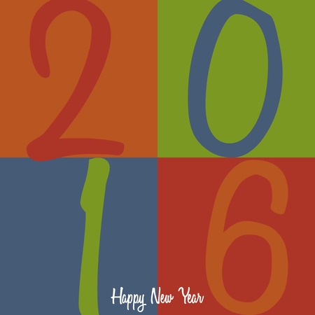 Abstract Background - Happy New Year 2016のイラスト素材