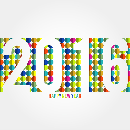 Abstract Background - Happy New Year 2016のイラスト素材