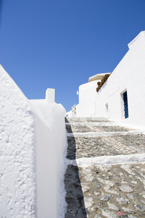 Panorama beautiful island of Santorini - Greece, Europeの写真素材