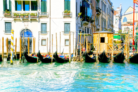 Panorama of the city of Venice - Italyの写真素材