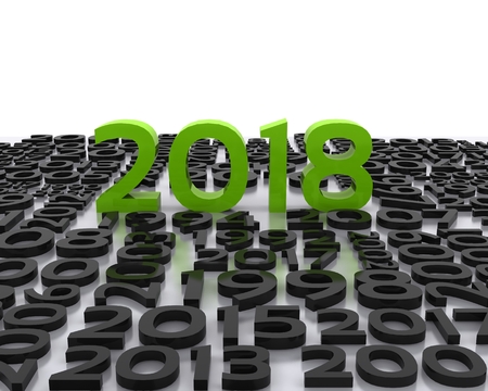 Happy New Year 2018 - 3D