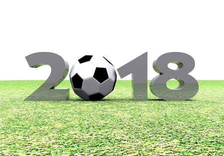 New Year 2018 Background - 3Dの写真素材