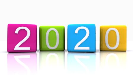 2020 written on the dice
