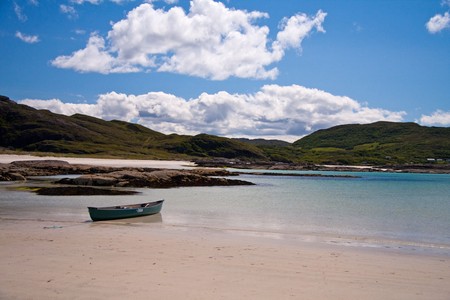 Atlantic coast in Scotlandの写真素材