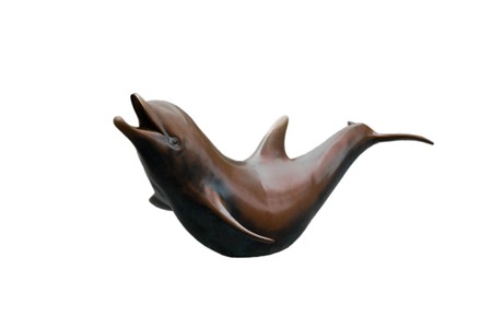 dolphin statueの写真素材