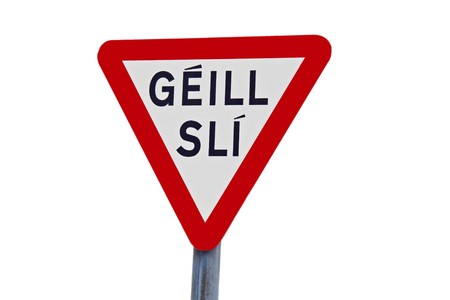 road sign in Irelandの写真素材