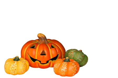 Halloween pumpkinsの写真素材