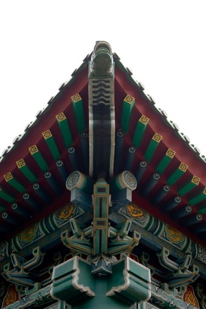 The eaves of chinese style building