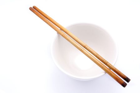 bowl and chopsticksの写真素材