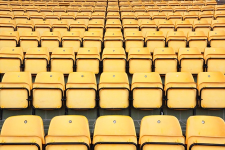 seats in stadiumの写真素材