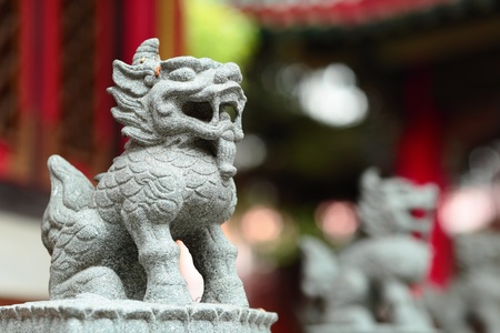 Chinese dragon statueの写真素材