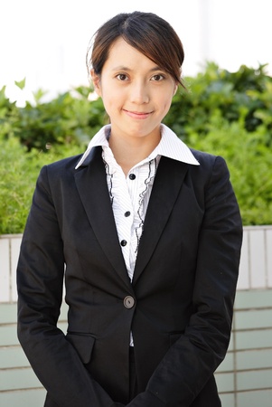 young businesswoman standingの写真素材