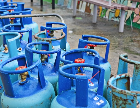 Propane tanksの写真素材