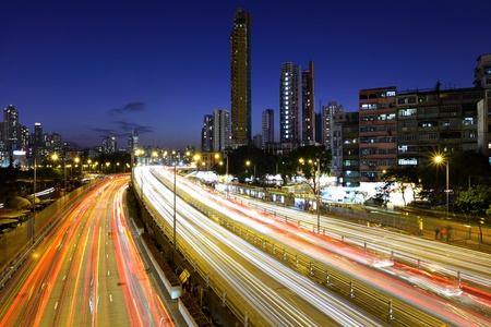 city traffic at night