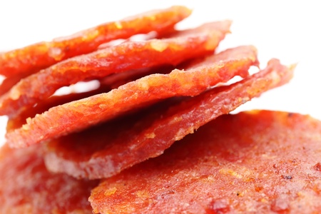 Dried pork from singaporeの写真素材