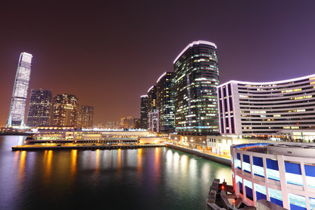 kowloon at nightのeditorial素材