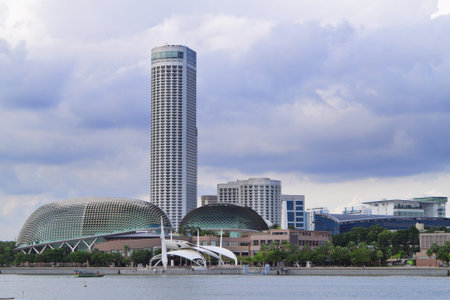 Singapore skylineのeditorial素材