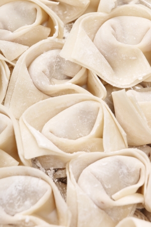 Raw dumplingsの写真素材