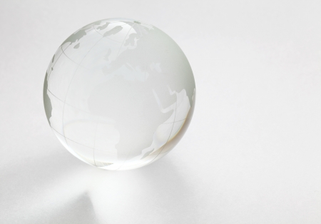 Glass globeの写真素材