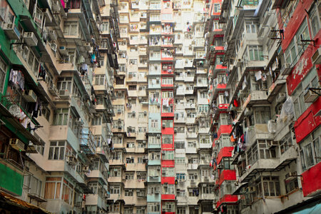 Old apartment in Hong Kongのeditorial素材