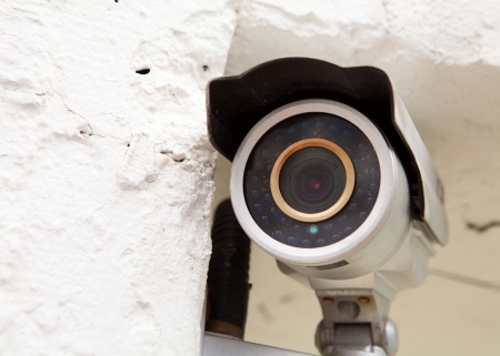 Wall mounted surveillance camera