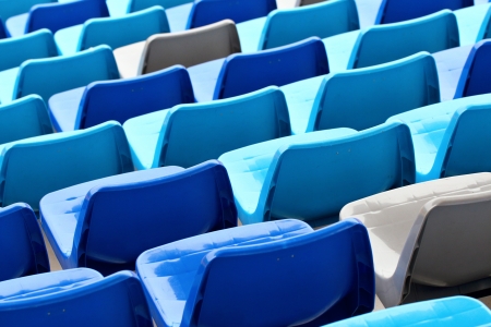 Seats in stadiumの写真素材