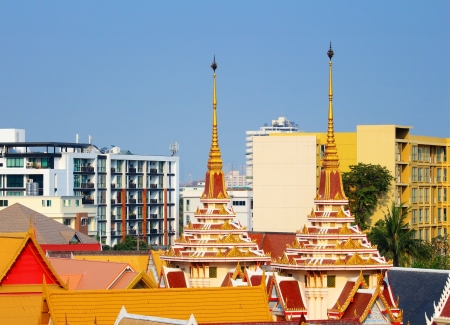 Thailand temple in Bangkokの写真素材