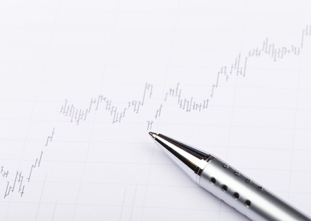 Financial chartの写真素材