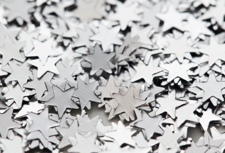 Scattered glittering stars confetti