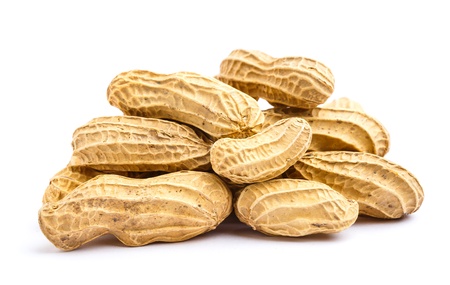 Peanut isolated on white