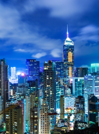 Corporate building in Hong Kongの写真素材