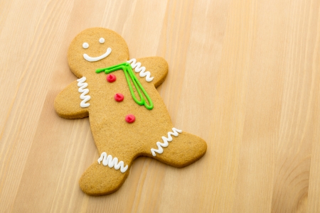 Gingerbread man cookieの写真素材