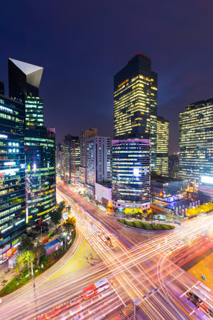 Gangnam district in Seoulのeditorial素材