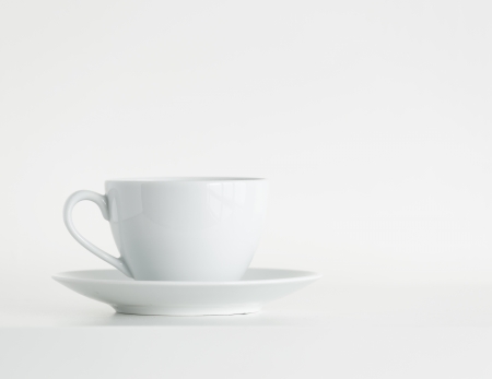 White coffee cupの写真素材