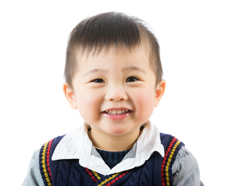 Asian little boy smileの写真素材