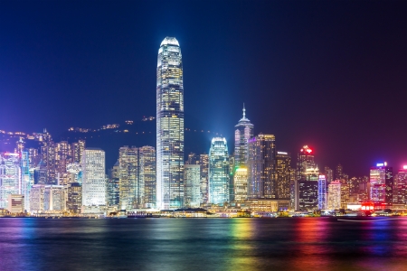 Hong Kong nightの写真素材