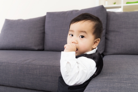 Little boy finger sucking