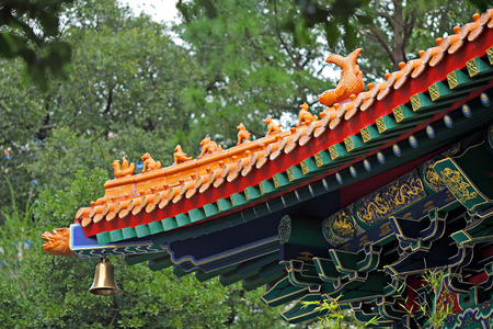 Chinese temple roof tile