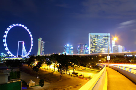 Singapore skylineのeditorial素材