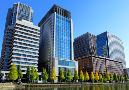 Tokyo financial districtのeditorial素材